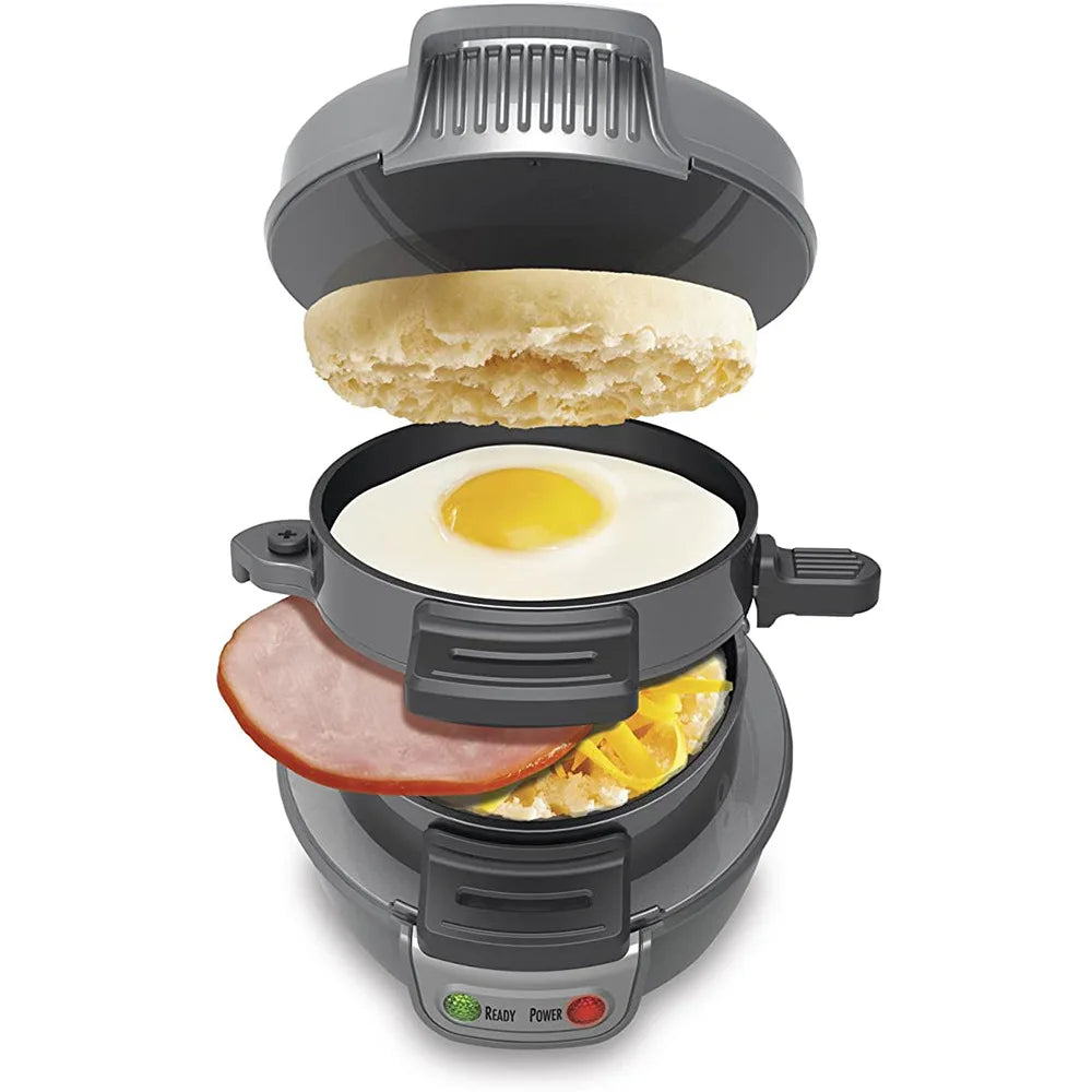 Household Breakfast Machine - Hamburg Sandwich Maker with Egg Cooker & Waffle Maker