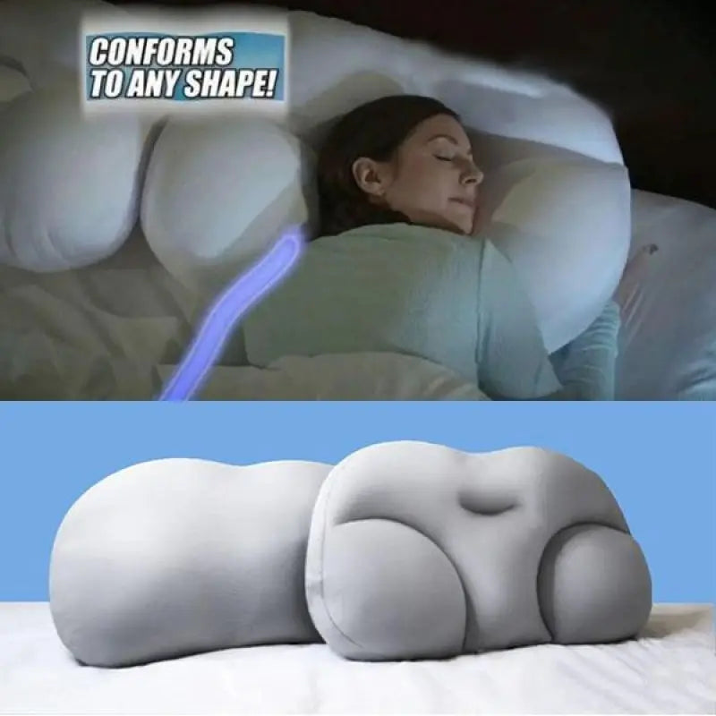 All-Round Egg Shaped Cloud Pillow Soft Bed Pillow Nursing Pillow 3D Ergonomic Sleeping Memory Foam Egg Shaped Ergonomic Pillows