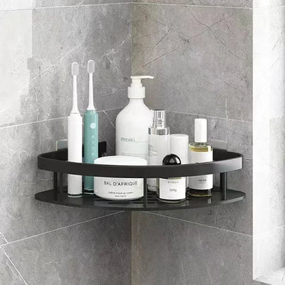 Bathroom Nail-Free Shelf Shower Corner Shelf Aluminum Shampoo Shelf Shower Supply Storage Bathroom Accessories Bathroom Shelves